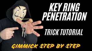 Key Ring PENETRATION ! Magic Trick Tutorial GIMMICK STEP BY STEP #foryou #tricks #reels #trend #usa | The Mask Magic Tricks
