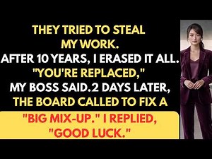 They Fired Me After 10 Years, Replaced Me in 2 Days – Then Begged Me Back When Everything Crashed