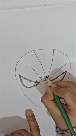 How to draw a spider man. step by step easy and simple drawing with pencil for kids.