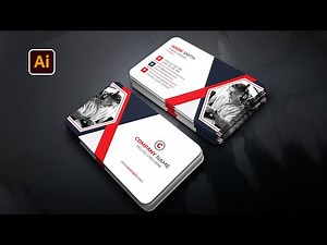 Professional Business Card Design Tutorial Adobe Illustrator Guide