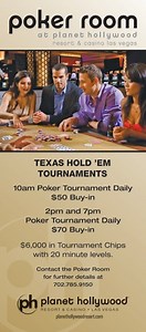 Hollywood Casino Poker Room Schedule