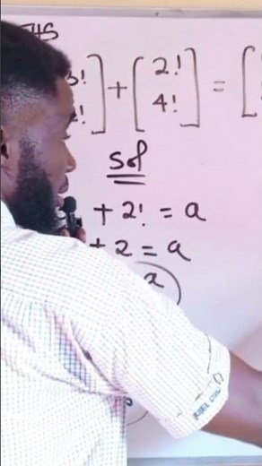 Matrix with Factorial ✍️🎓🎓 #maths #education #matrix