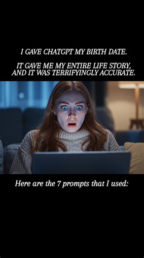 ChatGPT | LLM | Prompts | AI | Technology on Instagram: "Prompts 👇 1. Life Timeline “Based on my birthdate, map out likely life milestones people born then tend to experience. Keep it data-driven and realistic, not mystical.” 2. Strengths & Weakness “Analyze personality traits tied to my generation and birth era. Show natural strengths, common weaknesses, and growth opportunities.” 3. Career Patterns “Given my birthdate, suggest me 5 career paths where people with similar backgrounds statistica