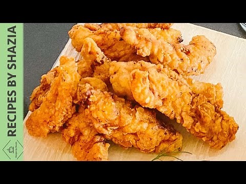KFC Chicken Strips - KFC Style Crispy Chicken Tenders Recipe - Original KFC Strips