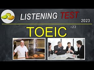 TOEIC Listening Test 22. TOEIC Asia set. Japan examination 2023