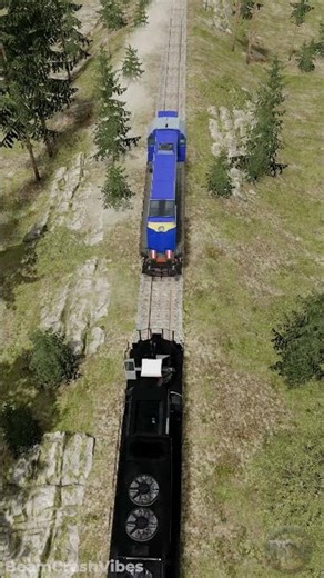2 Trains COLLIDE Head-On! #BeamCrashVibes