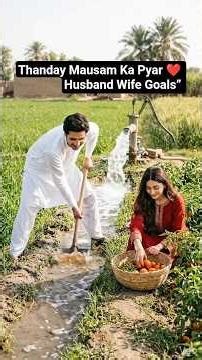 village life| Thanday Mausam Ka Pyar ❤️ Husband Wife Goals emotional love story #shorts #villagelife