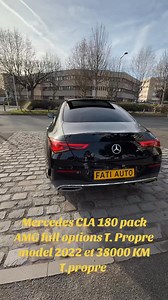 9.1K views · 39 reactions | Dernier arrivage Mercedes CLA 180 essence pack AMG full options model 2022 et 38000 klm seulement T.prorpee | FATI AUTO | Facebook