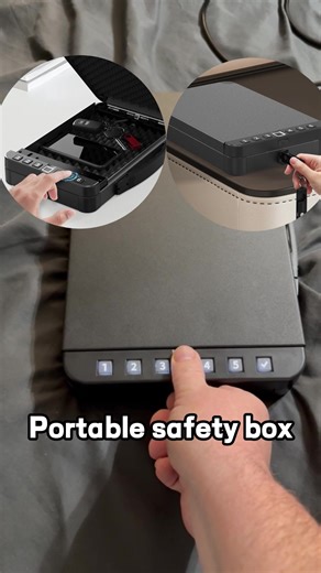 Breakthrough Handle Design: This pistol safe features an innovative handle design that revolutionizes portability, making it easy to carry. Whether at home, in the car, outdoors, or anywhere else, it's effortless and worry-free. Say goodbye to all the hassles of carrying. DOJ Certified with Three Quick Access Methods: This DOJ-certified pistol safe can hold two standard-sized handguns. Offering 50 fingerprint recognition, 50 keypad, and key access, it's ideal for storing handguns, cash, and othe