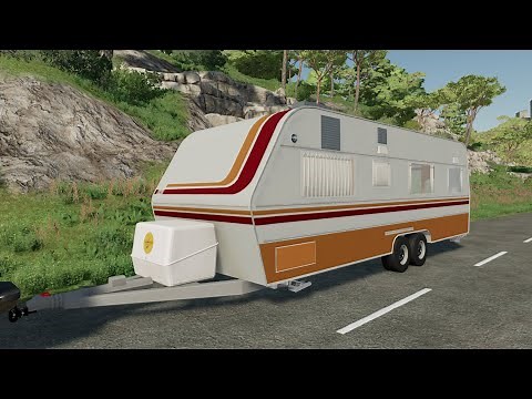 Caravane Karman Gia - Farming Simulator 2022 - Vacation! [FS 22 LS 22 Truck Trailer Car Vehicle Mod]