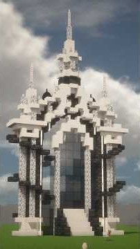 [Minecraft] Differences in Cool Black and White Gate Designs Based on Build Time #Minecraft