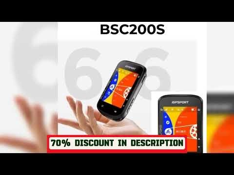 A must-have product! IGPSPORT BSC200S Bike Computer GPS Navigation 2.4" Color Screen 66g Ultra-Thi