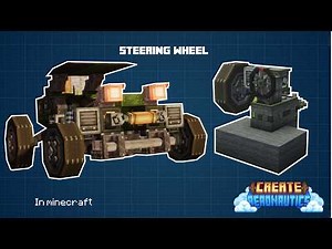 Using steering wheel In Create Aeronautics #minecraft #createaeronautics