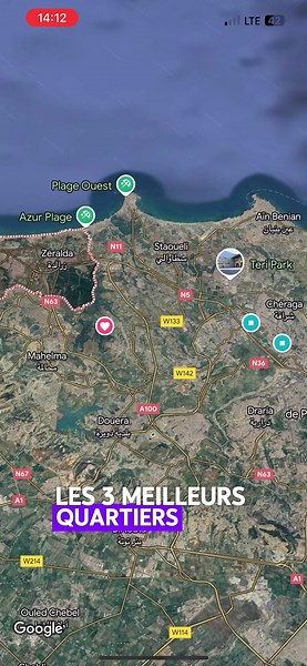 Les 3 Meilleurs Quartiers en Bord de Mer à Alger