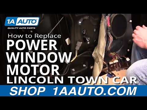 How To Replace Front Power Window Motor 98-02 Lincoln Town Car