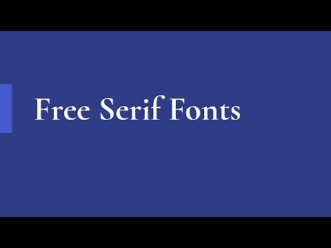 Best Free Serif Fonts with Download Link