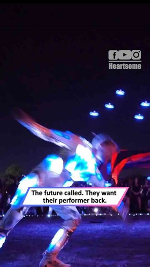 Circus artist unleashes drones in futuristic breathtaking act | Spectacular performance