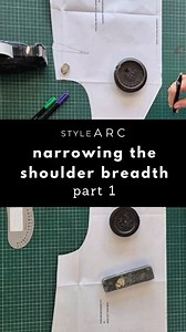 🧵✨️ Part 1: Transform your fit 🧵✨️ 🪡 ✂️ Learn how to NARROW THE SHOULDER BREADTH of your sewing pattern for the perfect fit each time. 🎬 Watch and follow along to elevate your sewing skills! Part 1 of 2 SEW IT YOUR WAY 🥳 #stylearc #stylearcsewingpatterns #stylearctutorial #sewityourway | Style Arc sewing patterns