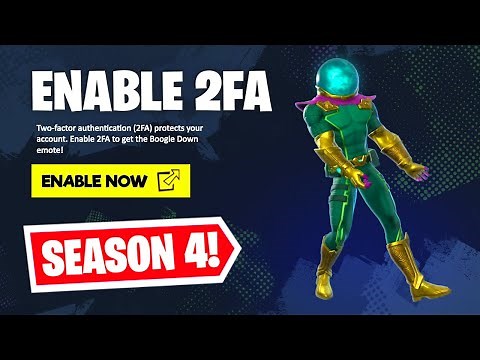 HOW TO ENABLE 2FA ON FORTNITE! (SEASON 4)