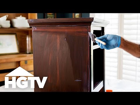 How to Use Gel Stain on Wood Furniture | HGTV