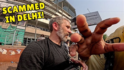 Scammed our first 5 minutes in Delhi! 😱🇮🇳 | Budget hotel review 🏨