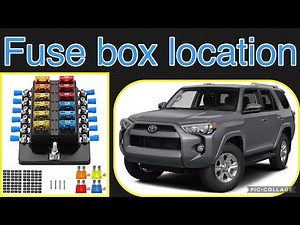 The fuse box location on a 2014 Toyota 4Runner