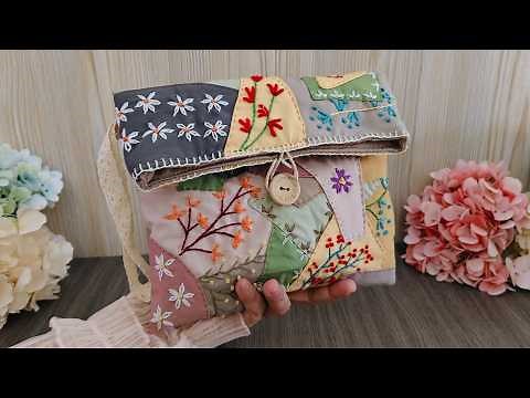 Simple Patchwork Purse - Multifuncion Bag From Scrap Scraps - DIY Pouch