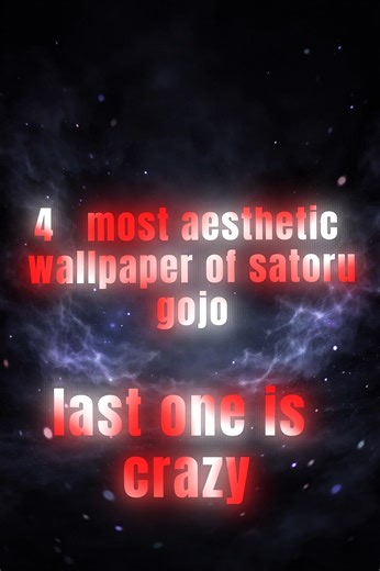 4 most aesthetic wallpaper of satoru gojo #satorugojou #anime #wallpaper