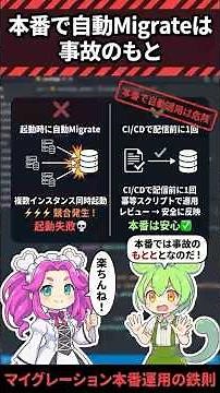 【1分でわかるC#】本番のマイグレーション運用3つの鉄則