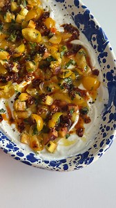 sungold & peach bruschetta with @firehook 🍑 a fourth of july appetizer if I’ve ever seen one!! #Firehook #FirehookPartner | BabyTamago