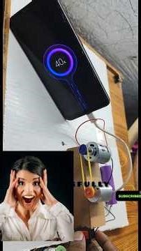 Charge Your Phone with a Dynamo Motor | Amazing DIY Experiment” #experiment