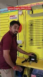 How the complete refrigerator setup is built on the wall #mitechnical #tecnician #electrical