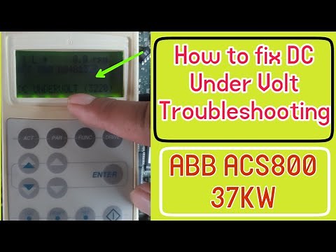 ABB Acs800 | How to fix Dc undervolt Alarm | undervolt alarm fixing | Vfd repairing lab