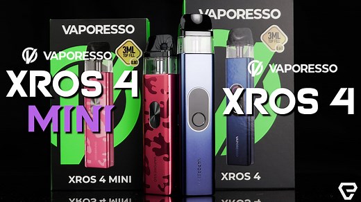 Vaporesso XROS 4 & XROS 4 Mini Pod System Review!