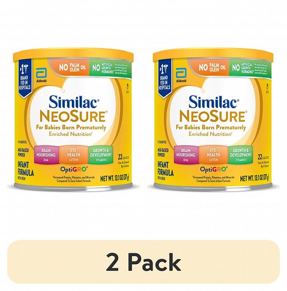 (2 pack) Similac NeoSure Premature Post-Discharge Baby Formula Powder, 13.1-oz Can