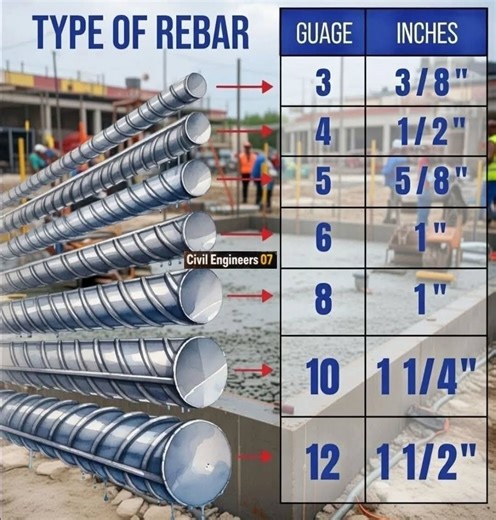 Types of rebar #construction #civil #contractor #building #civilconstruction #civilengineer #civilengineering #civilcontractors #architecture #architect #KitchenDesign | Civil Engineers 07