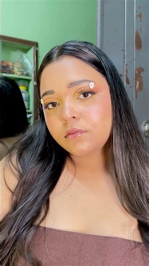 Soft Glam Makeup Transformation 🌼 | Yellow Eyeshadow Look #shorts #transitionshorts #makeupshorts