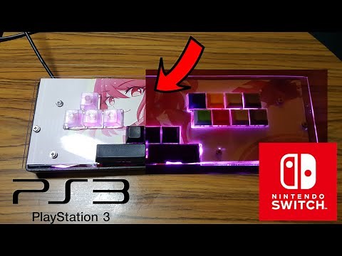 WASD FIGHTSTICK KEYBOARD for Nintendo Switch using Brook Fighting Zero-Pi PCB