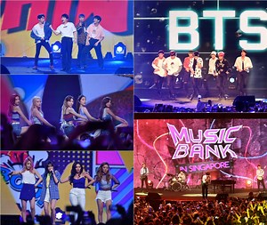 Watch: BTS, SHINee, Red Velvet, CNBLUE, And MAMAMOO Perform At "Music Bank In Singapore" | Soompi