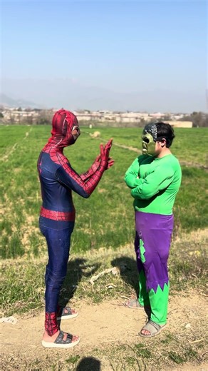 Spiderman command to hulk #shorts