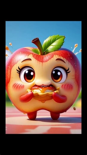 Eat with funny foodies #eatfruits #cartoonfruits #foodforkids #funny