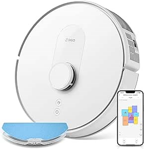 360 Robot Vacuum and Mop, LiDAR Navigation, 2600Pa Strong Suction, S8 Robotic Vacuum Cleaner, Multi-Floor Mapping, No-Go Zones, Compatible with Alexa and Google Assistant, Ideal for Carpets and Pets