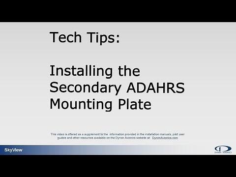 Secondary ADAHRS Mounting Plate