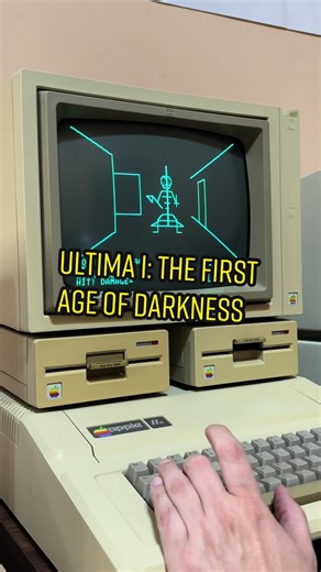 Replying to @Mariofannbc15 Ultima I: The First Age Of Darkness, original 1981 release for the apple II computer system. A groundbreaking role playing game that helped popularize the genre! #retrogaming #retrocomputer #floppydisk #80s #RPG #pcgaming #nostalgic #asmr