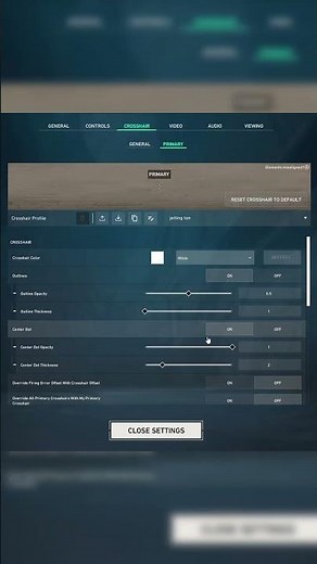 Best Crosshair for Jett in Valorant #valorantcrosshair #valorant