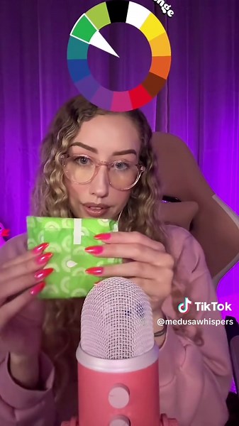 COLOR CHALLENGE ❤️💙💜🖤💚🧡 #asmr #asmrvideo #asmrchallenge #colorchallenge #asmrtriggers