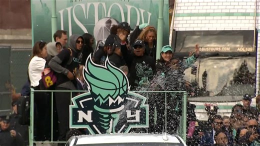 New York Liberty celebrate WNBA win with parade
