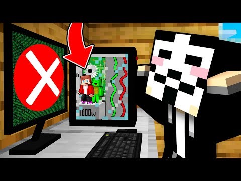 JJ and Mikey Disabled Hacker's Computer - Minecraft Maizen