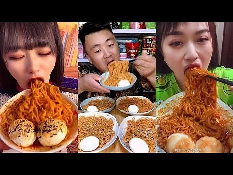 MUKBANG - Chinese Noodles Fast Eating Challenge