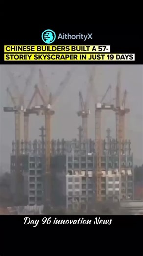 AithorityX on Instagram: "Chinese builders erect 57-storey skyscraper in just 19 days! Broad Sustainable Building's Mini Sky City in Changsha, Hunan, assembled 2,736 prefab modules like LEGO—three floors daily via cranes, totaling 180,000 sqm with 800 apartments and office for 4,000. Prefabrication cut site time 50%, pollution 85%, and costs 10% vs traditional, proving modular revolution for rapid urbanization. Day 96 Innovation News – @AithorityX!! #Day96 #InnovationNews #MiniSkyCity #ModularCo